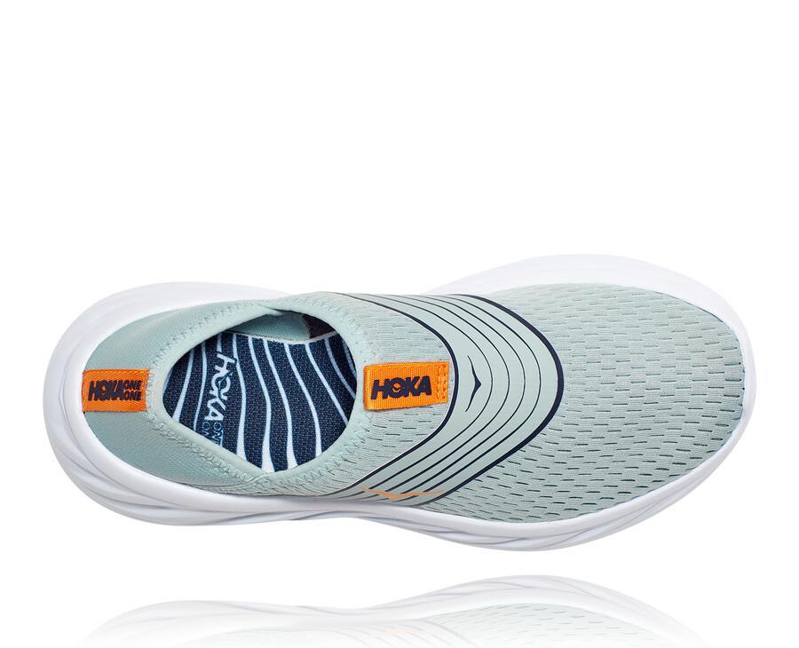 Hoka One One Womens Sandals - ORA Recovery - Blue/White - JZXN38465